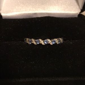Sapphire and diamond ring